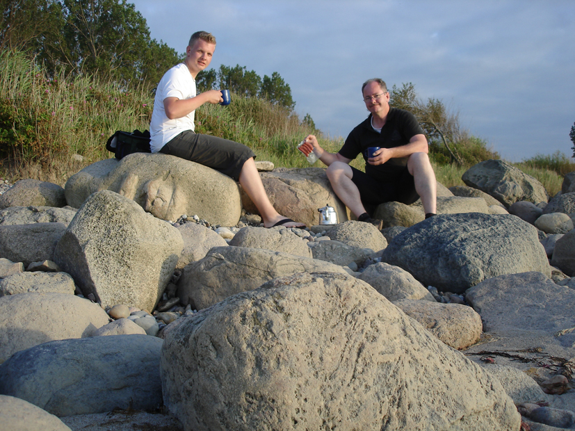 Abendessen am Strand